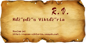 Répás Viktória névjegykártya